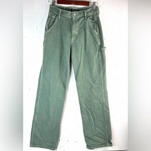 Aeropostale 2 29x30 Painters Style 90s Baggy Straight Leg Jeans in Sage